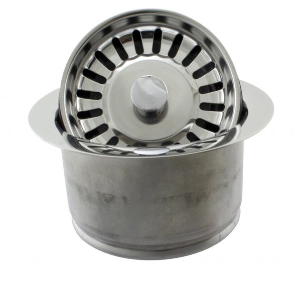 Westbrass InSinkErator Style Extra-Deep Disposal Flange and Strainer in Polished Chrome D2082S-26